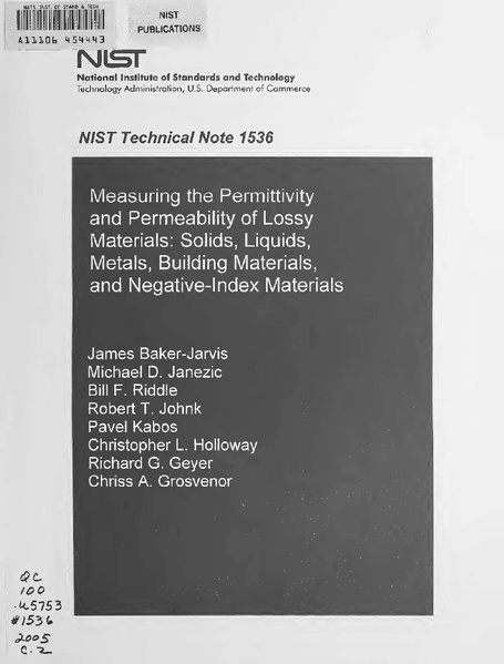 File:Measuring the Permittivity and Permeability of Lossy Materials - Solids, Liquids, Metals, Building Materials and Negative-Index Materials .pdf